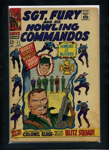 Sgt. Fury #41 FN 1967 Marvel 2nd Colonel Klaue Comic Book